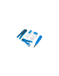 Kit herramientas lanberg pelacables crimpadora testador