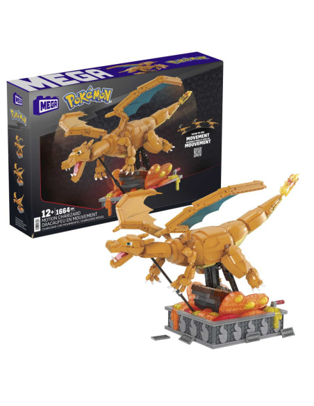Figura mattel mega construx motion pokemon
