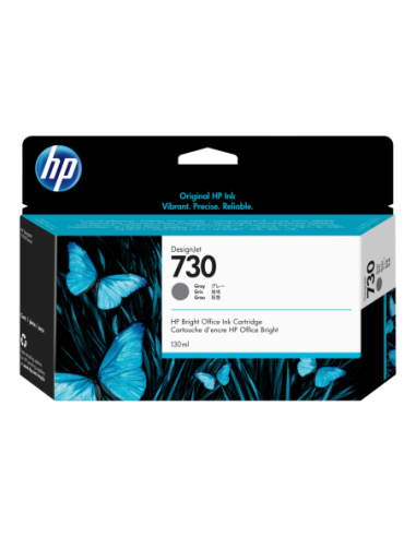 Cartucho tinta hp 730 gris