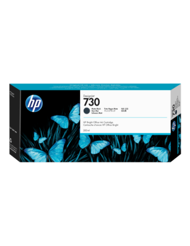 Cartucho tinta hp 730 negro mate