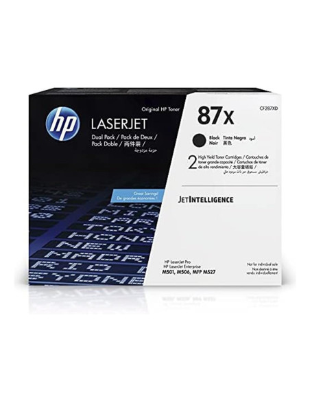 Toner hp laserjet enterprise 87x negro