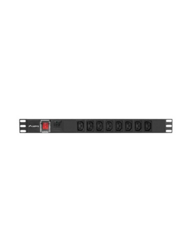 Regleta lanberg 1u 16a rack 19 pulgadas