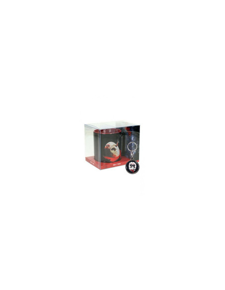 Poster mascara taza + regalo llavero