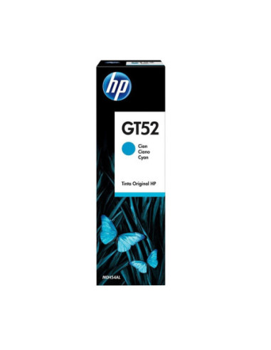 Botella hp tinta gt52 cian