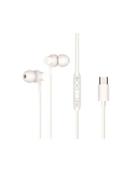 Auricular intrauditivo usb - c conceptronic brendan03w 1.2m