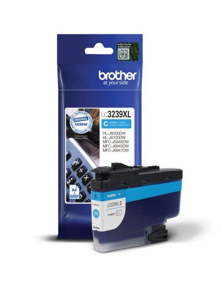 Cartucho tinta brother lc3239xlc cian 5000