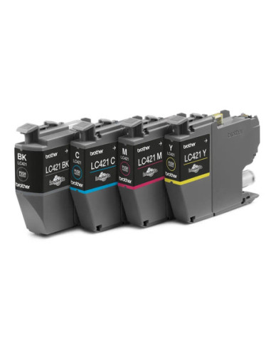 Pack cartuchos tinta brother lc421val negro