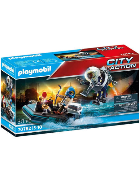 Playmobil policia mochila propulsora: detencion del