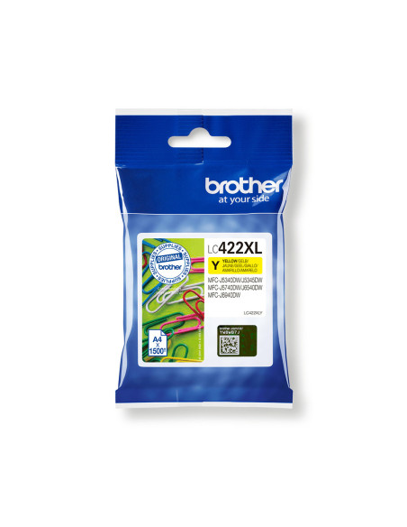 Cartucho tinta brother lc422xly amarillo 1500