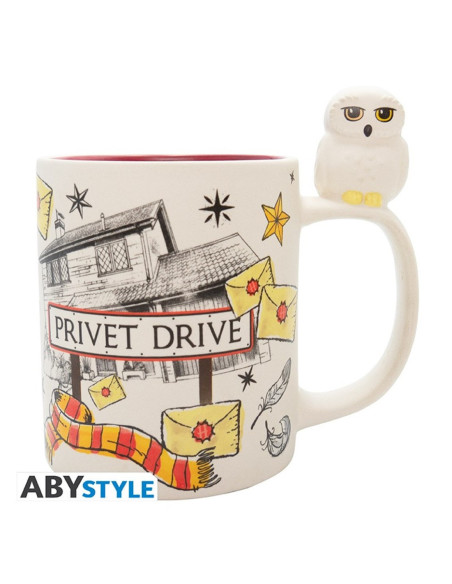 Taza 3d abystyle harry potter hedwig