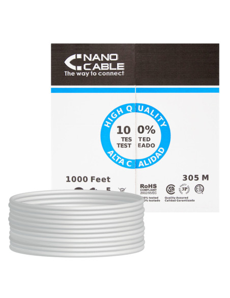 Bobina cable red utp cat5e rj45