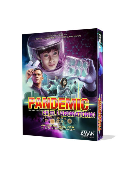 Juego mesa pandemic en el laboratorio
