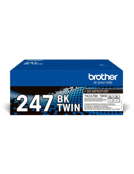 Pack toner brother tn247bktwin negro larga