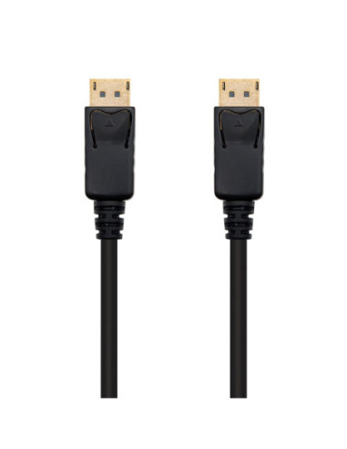 Cable displayport nanocable 1m macho - macho negro