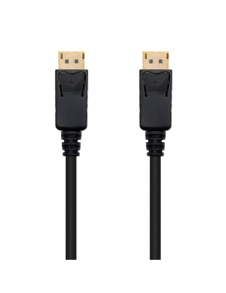 Cable displayport nanocable 1m macho - macho negro