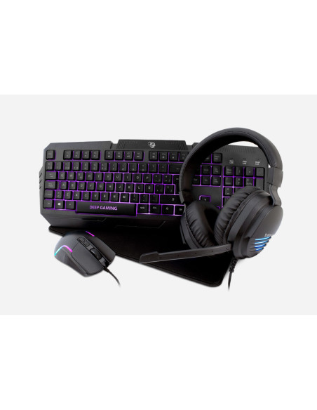 Kit teclado + raton + auriculares