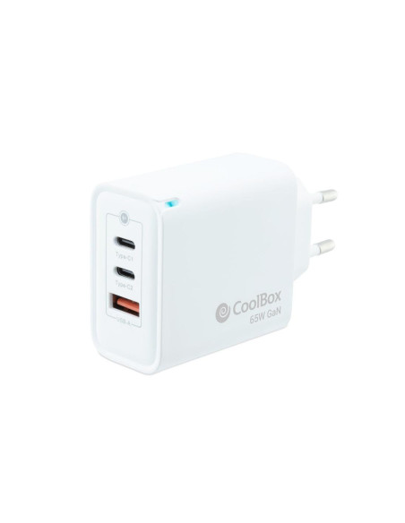 Cargador usb pared coolbox 65w 2