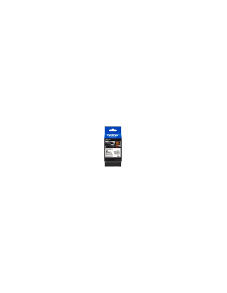 Cinta laminada brother tzefx211 texto negro