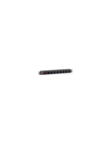 Regleta equip rack 19 pulgadas 1u 8