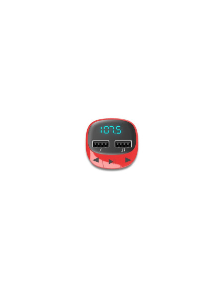 Transmisor fm coche energy sistem rojo