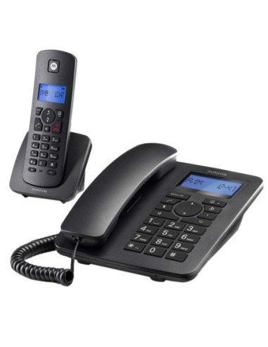 Kit telefono fijo + dect motorola