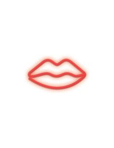 Lampara forever neon led lips red