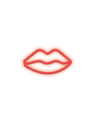 Lampara forever neon led lips red