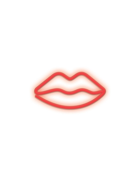 Lampara forever neon led lips red