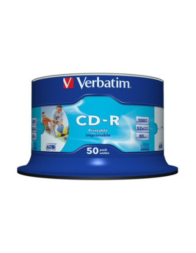 Verbatim cd - r 700mb 52x tarrina 50