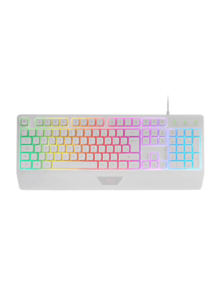 Teclado mars gaming mk124 blanco