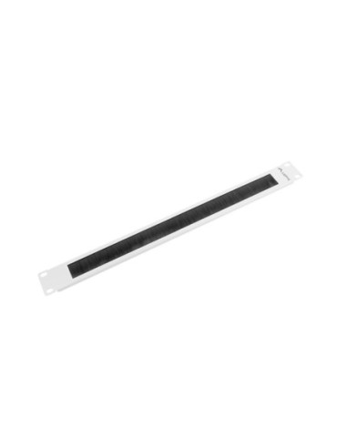 Panel pasacables lanberg 1u gris