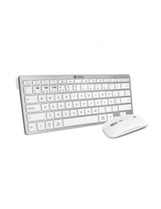 Teclado + raton subblim combo plata
