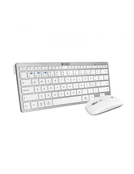 Teclado + raton subblim combo plata