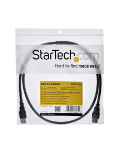 Cable usb 3.0 startech 1m macho - hembra