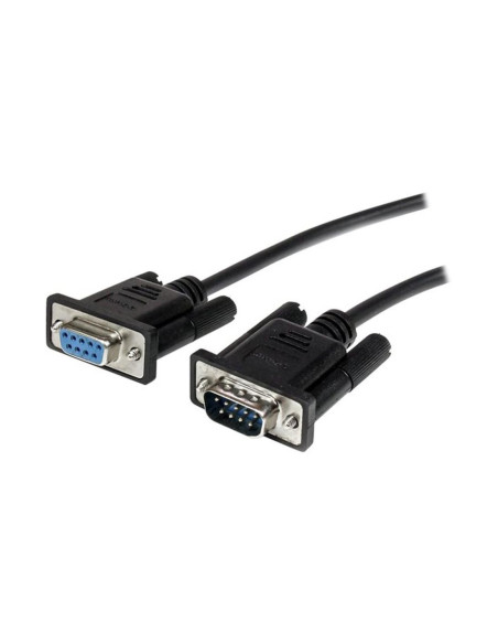 Cable db9 startech 0.5m macho - hembra negro