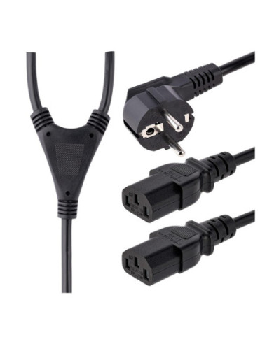 Cable schuko a 2x c13 startech