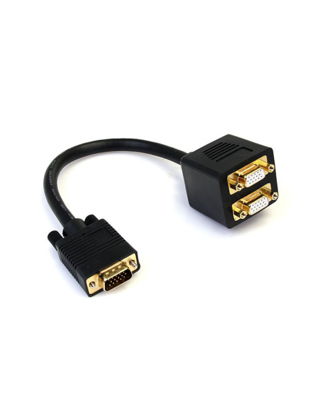 Cable vga startech 0.3m macho - hembra negro