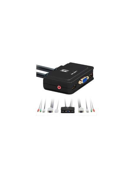 Conmutador kvm leven one kvm - 0223 vga