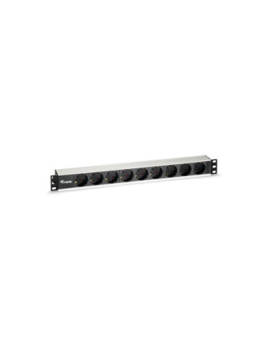 Regleta equip rack 19 pulgadas 1u 9