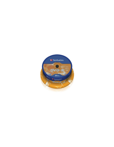 Verbatim dvd - r 4.7gb 16x tarrina 25uds
