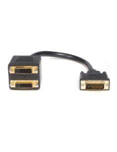 Splitter dvi - d startech 0.3m macho - hembra negro