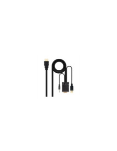 Cable conversor nanocable hdmi a vga+audio+usb