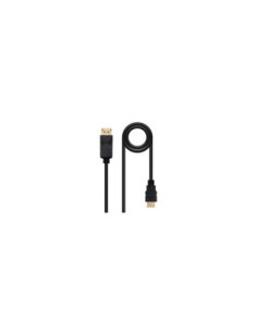 Cable displayport a hdmi nanocable 1m