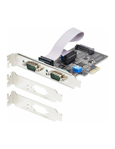 Tarjeta red startech 2s232422485 - pc - card 2x rs232