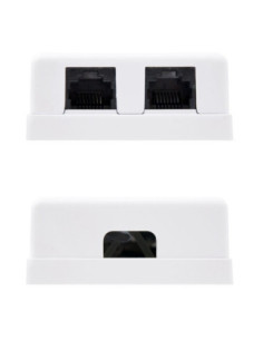 Roseta nanocable 2 tomas cat.6 utp
