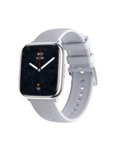 Reloj smartwatch myphone pastel silver gray