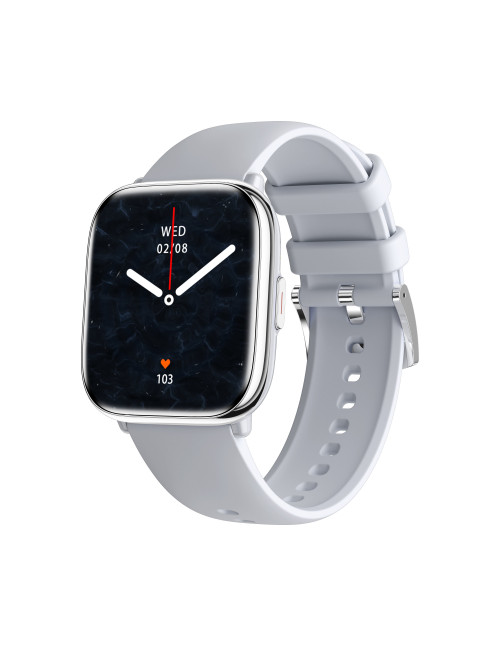 Reloj smartwatch myphone pastel silver gray
