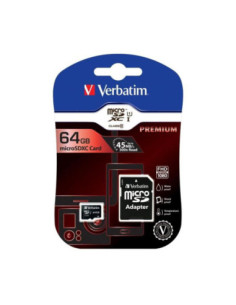 Tarjeta memoria micro sd verbatim 64gb