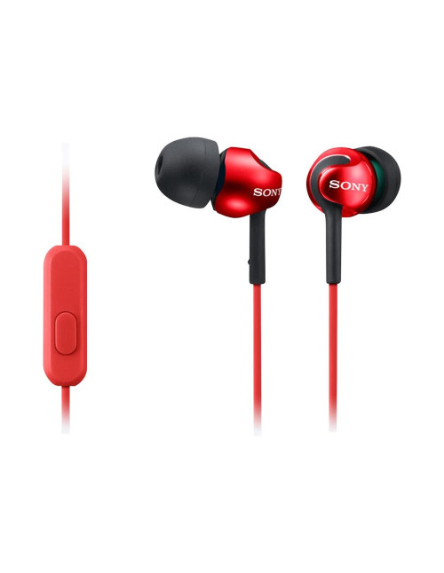 Auriculares sony mdr - ex110ap rojo