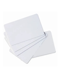 Tarjeta pvc blanca zebra premier pack - 100u